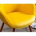 thumbnail image 5 of Yellow Button Tufted Chair / Stylish Accent for Formal Rooms, 5 of 5