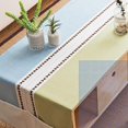 thumbnail image 2 of Nappe Rectangulaire en Tissu Coton et Lin Infroissable Lavable Réutilisable Nappes pour Cuisine Salle à Manger Décoration de Table, 2 of 6