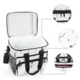 thumbnail image 6 of FORMRS Insulated Cooler Bag 24 Cans Capacity Soft Leakproof Lunch Box with Side Pockets, Blue Cartoon Snowmen, 6 of 7