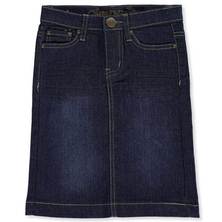 Cargo Girls Skirt - Little Girls' Denim Skirt (Sizes 4 - 6X)