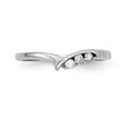 thumbnail image 4 of 14K White Gold Ring Band Wedding Diamond Round , Size 5, 4 of 7