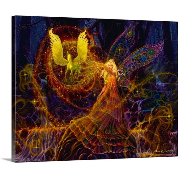 Great BIG Canvas | "The Fairy Spell" Canvas Wall Art - 20x16