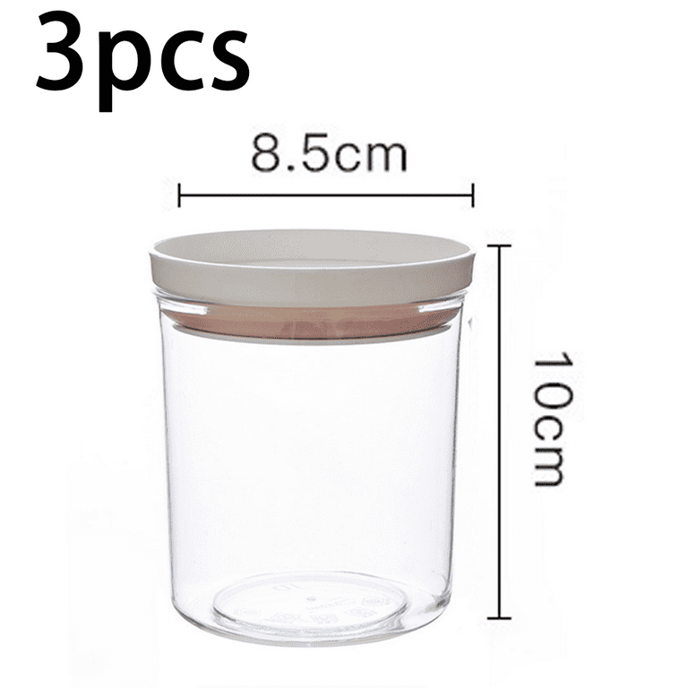 Canister Set of 5, Glass Kitchen Canisters with Airtight Bamboo Lid, Glass  Storage Jars for Kitchen, Bathroom and Pantry Organization Ideal for Flour,  Sugar, Coffee, Candy, Snack and More 