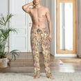 thumbnail image 6 of Lsque Seashells Print Men's Pajama Pants, Lounge Pant - Comfortable Home Wear,Elastic Waistband, Stylish Design-XX-Large, 6 of 9