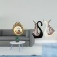 thumbnail image 2 of Marco De Fotos Antiguo Con Forma De Cisne, Marco De Fotos Vintage De Cerámica, Escultura Redonda Ornamentada De Estilo Europeo Para Escritorio O Pared, Ideal Como Regalo Para Aniversarios De, 2 of 8