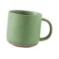 thumbnail image 1 of Taza de café de cerámica, taza de leche, taza para bebidas para adultos y niños, taza de café de con asa para bebidas frías o calientes, Verde, 1 of 8
