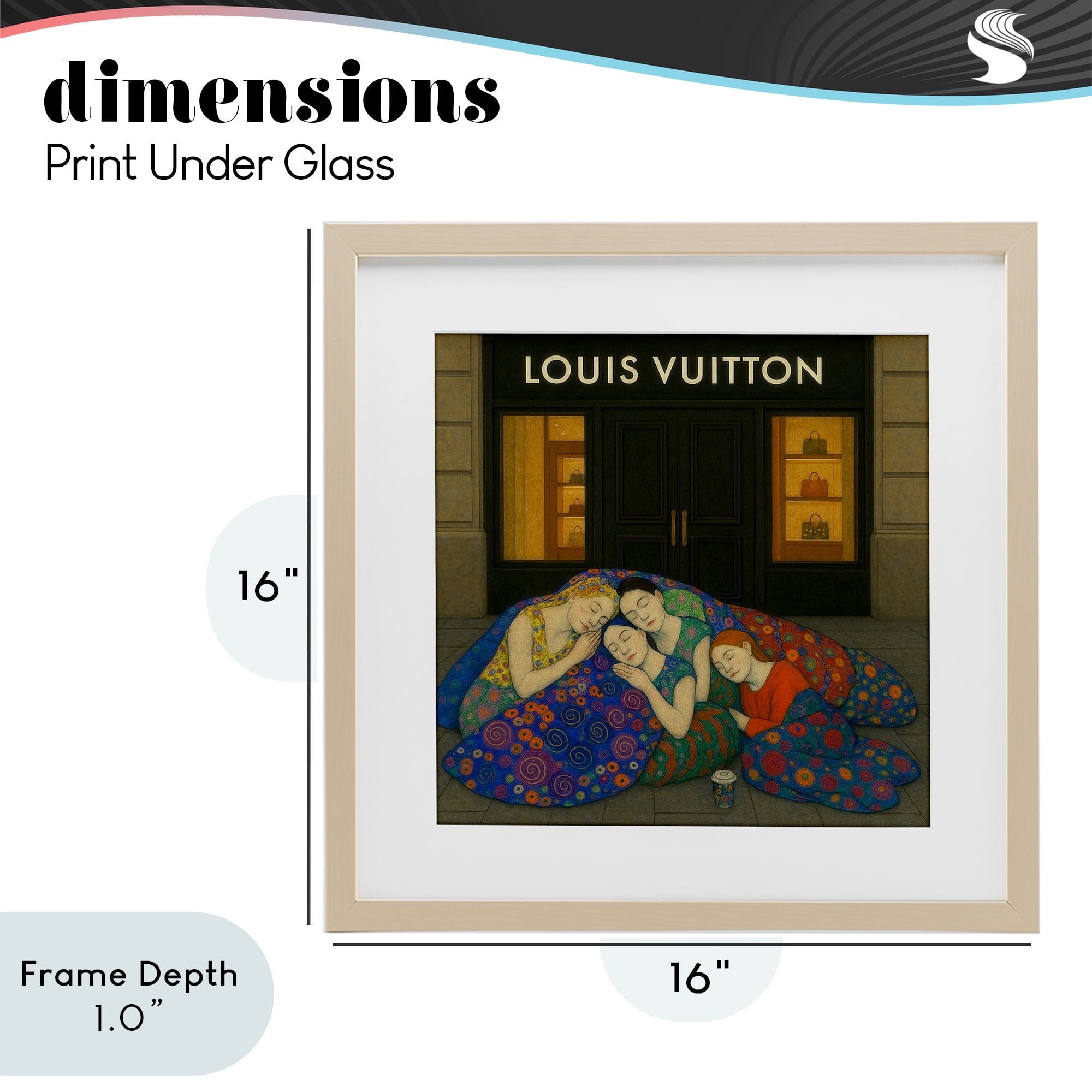 Stupell Industries Iconic Style Fashion Shop Birch Framed Print Under Glass, design by Grotto Studios