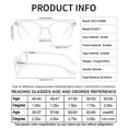 thumbnail image 5 of OCCI CHIARI Women Stylish Round Reading Glasses for Reader 100 125 150 175 200 225 250 275 300 350 400 500 600 (Transparent 600）, 5 of 6