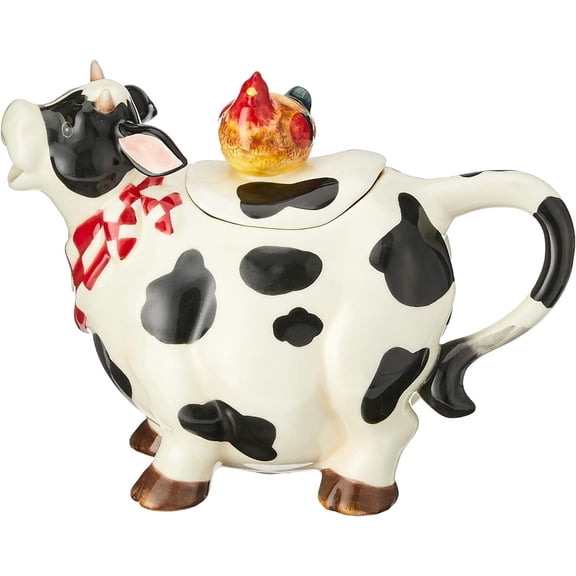 Design Barn Yard Cow Teapot, 6 3/4-Inch