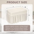 thumbnail image 2 of Funda de otomana de burbujas con falda para longitudes de 60-100cm/24"-39" Crema, 2 of 6