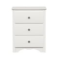 thumbnail image 7 of Prepac Monterey 3-Drawer Tall Nightstand, White, 7 of 7