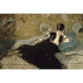 thumbnail image 3 of Manet, Edouard 18x13 Black Modern Framed Museum Art Print Titled - La Dame aux Eventails; Nina de Callias, 1873-74, 3 of 5
