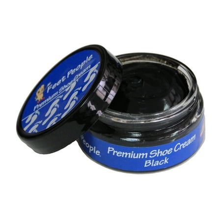 FeetPeople Premium Shoe Cream, Black (Best Shoe Polish For Leather Shoes)