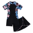 thumbnail image 5 of mgoYE Girl Swimsuits Size 7-8 Two Piece Girls Swimsuit One Piece Swimsuits Cutout Ruched Bathing Suits Tie Adjustable Straps Girls' Swimwear(Black,11-12 Years), 5 of 9