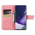 thumbnail image 2 of Compatible with Galaxy A14 5G Wallet Case, [Kickstand Feature][Wrist Strap][Card Slots][3D Bling Rhinestone Emboss Butterfly] Leather Magnetic Flip Case for Samsung Galaxy A14 5G, Pink, 2 of 9