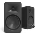 thumbnail image 1 of Kanto ORA4MB Haut-Parleurs de Référence Alimentés 140W avec Bluetooth 5.0 et Entrée USB-C / Caisson de Basses 4” avec Extension de Basses Profondes / Bi-Amplifié / Croisement Automatique 80 Hz / Son de Qualité Référence / Paire / Noir, 1 of 5