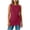 Wine, variant on Kukoosong Women's Tunic Tank Tops, Side Ruched Irregular Hem Loose Fit Camisole Tops, Soft Stretchy Long Vest Shirts for Beach, Summer Casual Round Neck Sleeveless Tanks