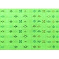 thumbnail image 1 of Ahgly Company Indoor Rectangle Abstract Green Modern Area Rugs, 2' x 5', 1 of 4
