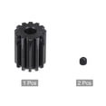 thumbnail image 4 of Unique Bargains 5mm Aperture 12T Mod 1 45# Steel Spur Diff Differential Motor Pinion Gear, 4 of 5