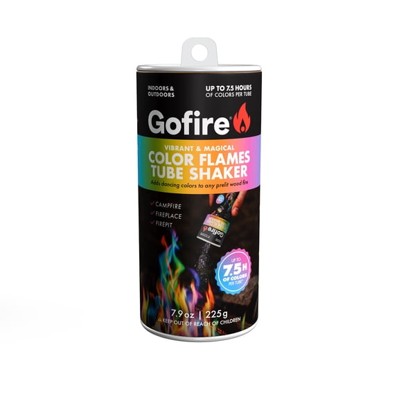 Gofire Color Flame Powder Shaker 225g for Fireplaces, Fire Pits and Campfires