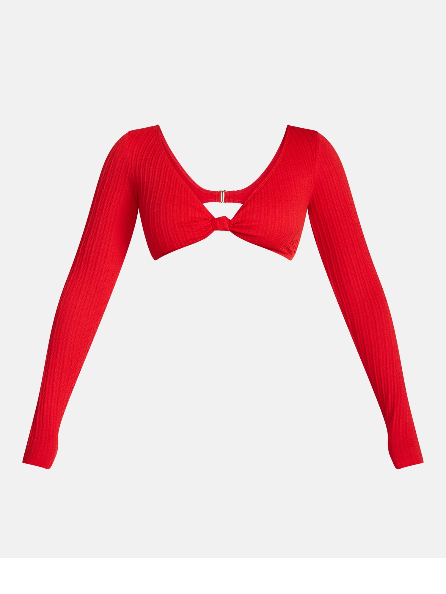 No Boundaries Sizzling Hot Swim Rash Guard with Long Sleeves, Women’s XXS-XXL