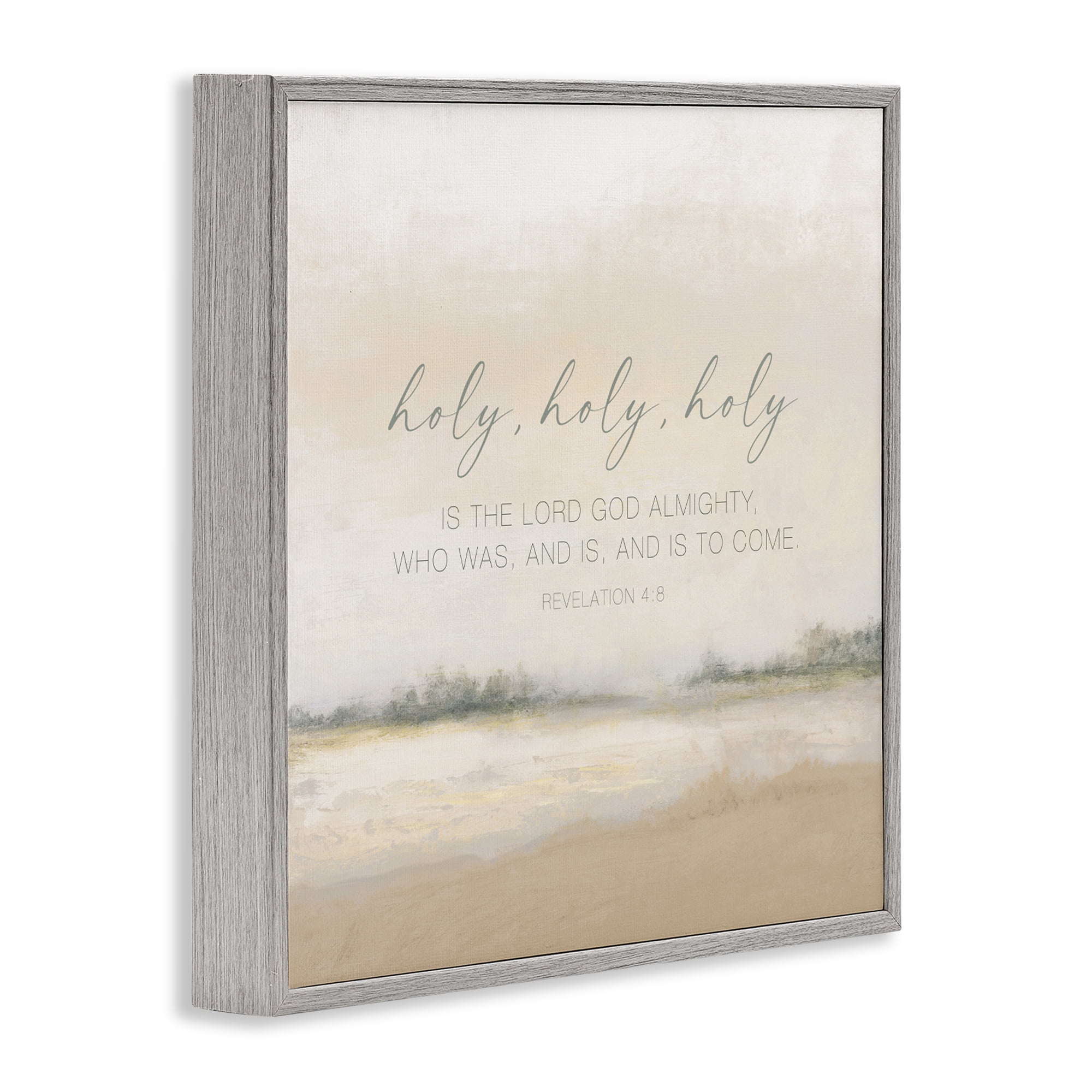 Stupell Industries Holy Revelation Proverb Gray Framed Giclee Art, design by John Spaeth