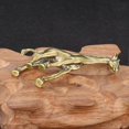 thumbnail image 2 of Brass Giraffe Craft Vintage Style Giraffe Modeling Figurine Lifelike Giraffe Ornament Home Decor, 2 of 4