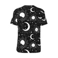 thumbnail image 3 of Rocae Crescent and Stars for Breathable Men's Baseball T-Shirt Fashionable Casual Baseball Jersey, Moisture-wicking Sportswear Small, 3 of 9
