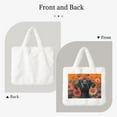thumbnail image 2 of Salouo Sunflower Black Dog for Plush Underarm Bag,Soft Tote Bag Ladies Fluffy Shoulder Bag Women Furry Tote Bag Plush Handbag for Autumn and Winter, 2 of 7