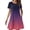 Pink, variant on Uaswgudfs 2025 Summer Casual Short Sleeve A-Line Dress for Women - Crew Neck Flared Skirt & Lightweight Fabric for Everyday Blue L