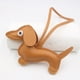 thumbnail image 1 of Leather Sausage Dog Keychain Handmade Handbag Charm Pendant for Bag Purse Backpack Car Keys Pet Lover Gift Accessory, 1 of 2