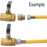 2 Pack- Valor 5301-2G Brass 1/2 MIP X 3/4 MHT Adapter