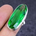 thumbnail image 2 of Natural Tsavorite Gemstone Handmade 925 Sterling Silver Jewelry Ring Size 6, 2 of 2