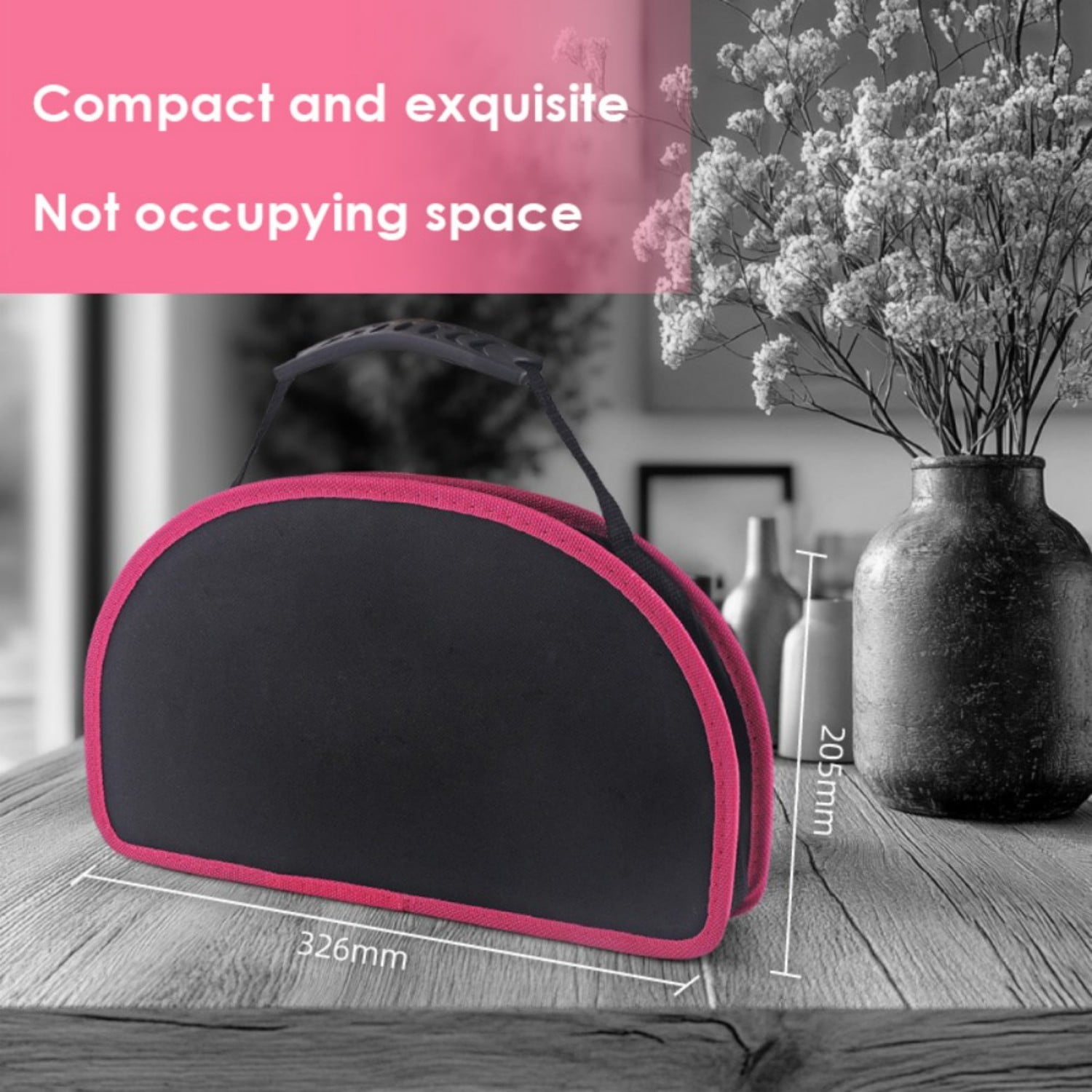 Pink Tool Kit - 128 Pieces Pink Tool Set with Easy Carrying Round Pouch, Household Tool Kit Perfect for DIY, Home Maintenance