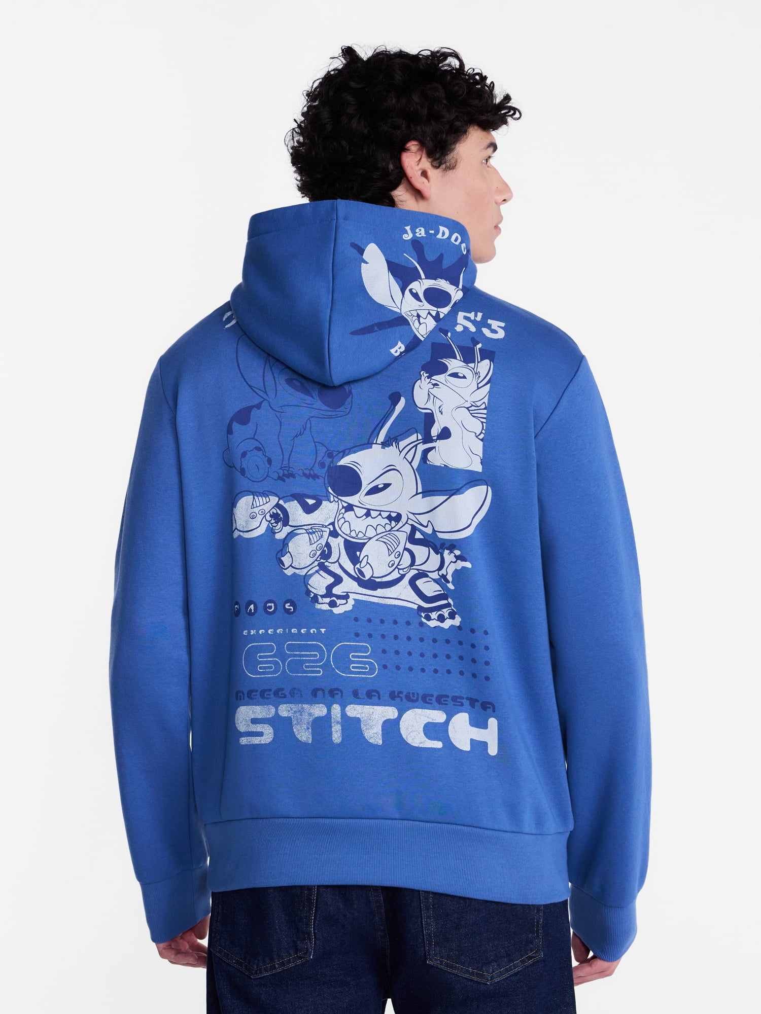 Lilo and Stitch Men's and Big Men's Graphic Hoodie, Sizes XS-3XL