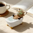thumbnail image 5 of Highland Cow Figurines 1 Pcs Bathroom Highland Cow Gnomes Bath Scottish Resin Statue Calf Lovers Gifts for Home Garden Kitchen Office Tiered Tray Table Decor, 5 of 6
