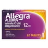 Allegra 12 Hour Non-Drowsy Antihistamine Allergy Relief Medicine, 60 mg Fexofenadine Tablets, 12 Ct