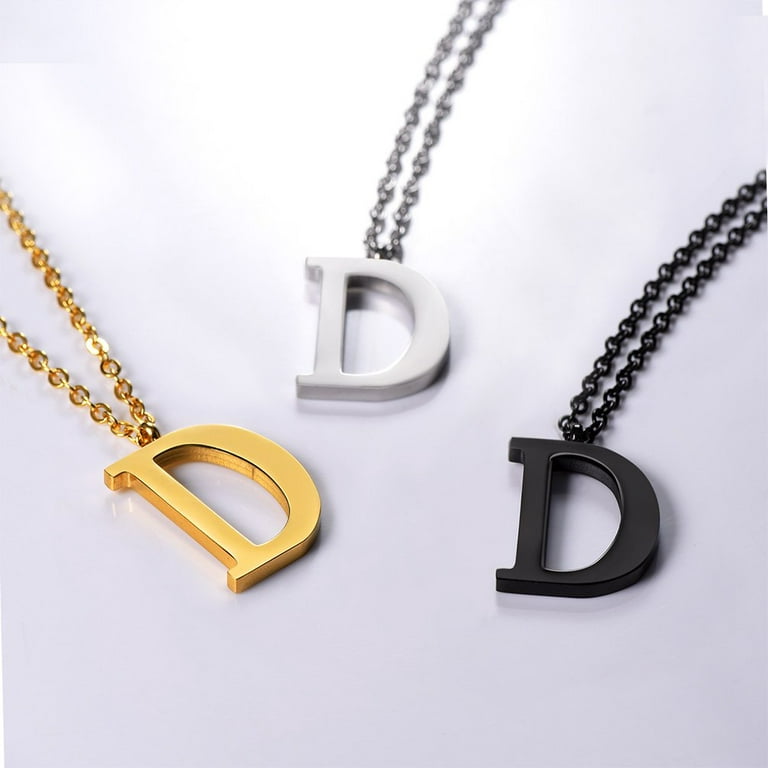Small 24K Gold Plated Stainless Steel Letter Charms, initial alphabet  pendant DIY jewelry letter charms for personalized jewelry making AD201 -  AD226