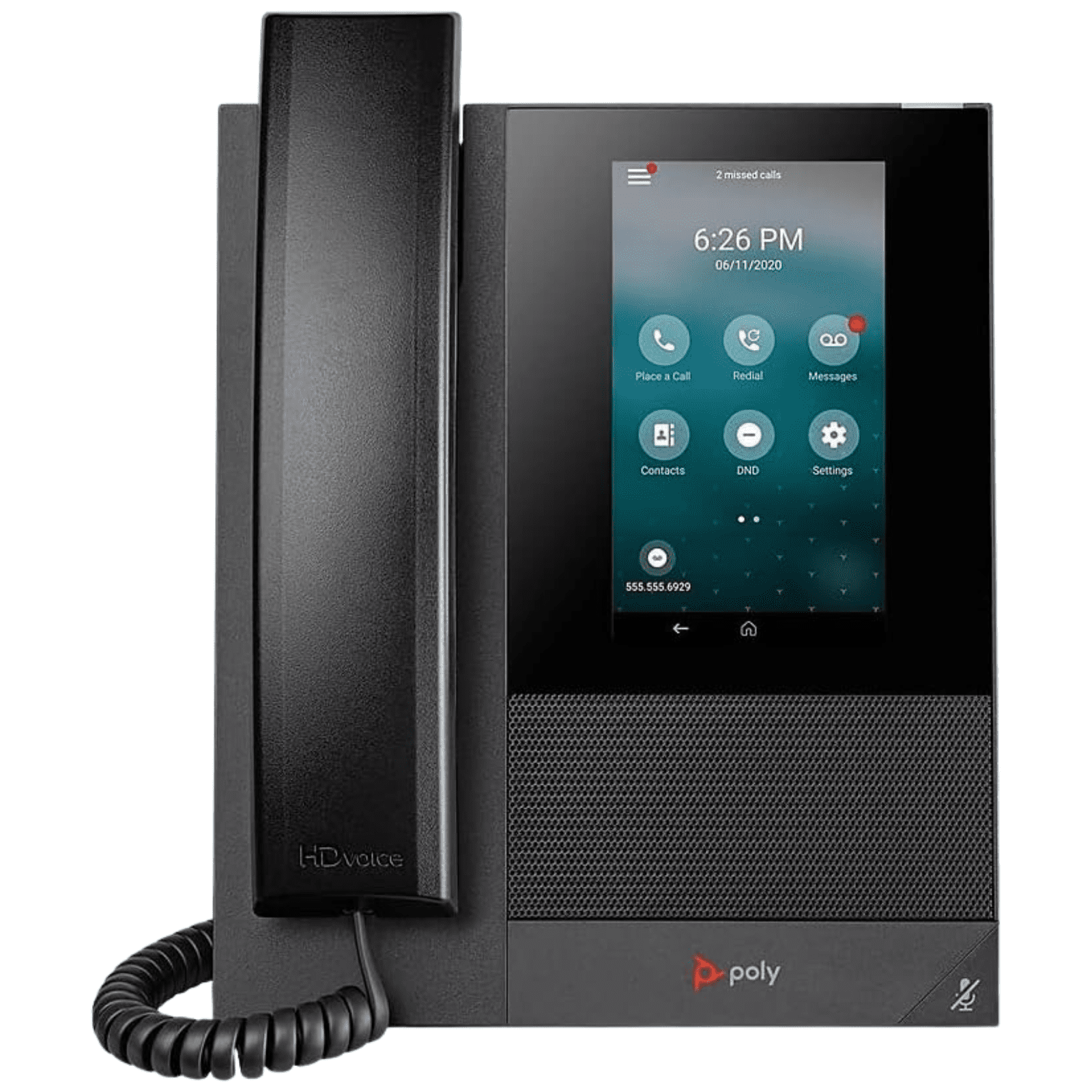 Poly CCX 400 IP Phone - Corded - Corded - Desktop, Wall Mountable - VoIP - 2 x Network (RJ-45) - PoE Ports