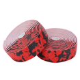 thumbnail image 2 of Cinta adhesiva para barra de gel para bicicleta que evita resbalones y absorbe los golpes, correa para manillar de carretera para bicicletas y bicicletas de carretera (negro y rojo), 2 of 10