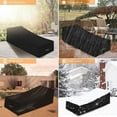 thumbnail image 4 of Waterproof Chaise Lounge Cover, Universal Fit Outdoor Furniture, Durable Black Polyester Fabric with PVC Coating, 200L X 75W X 40H/80H CM, 4 of 5