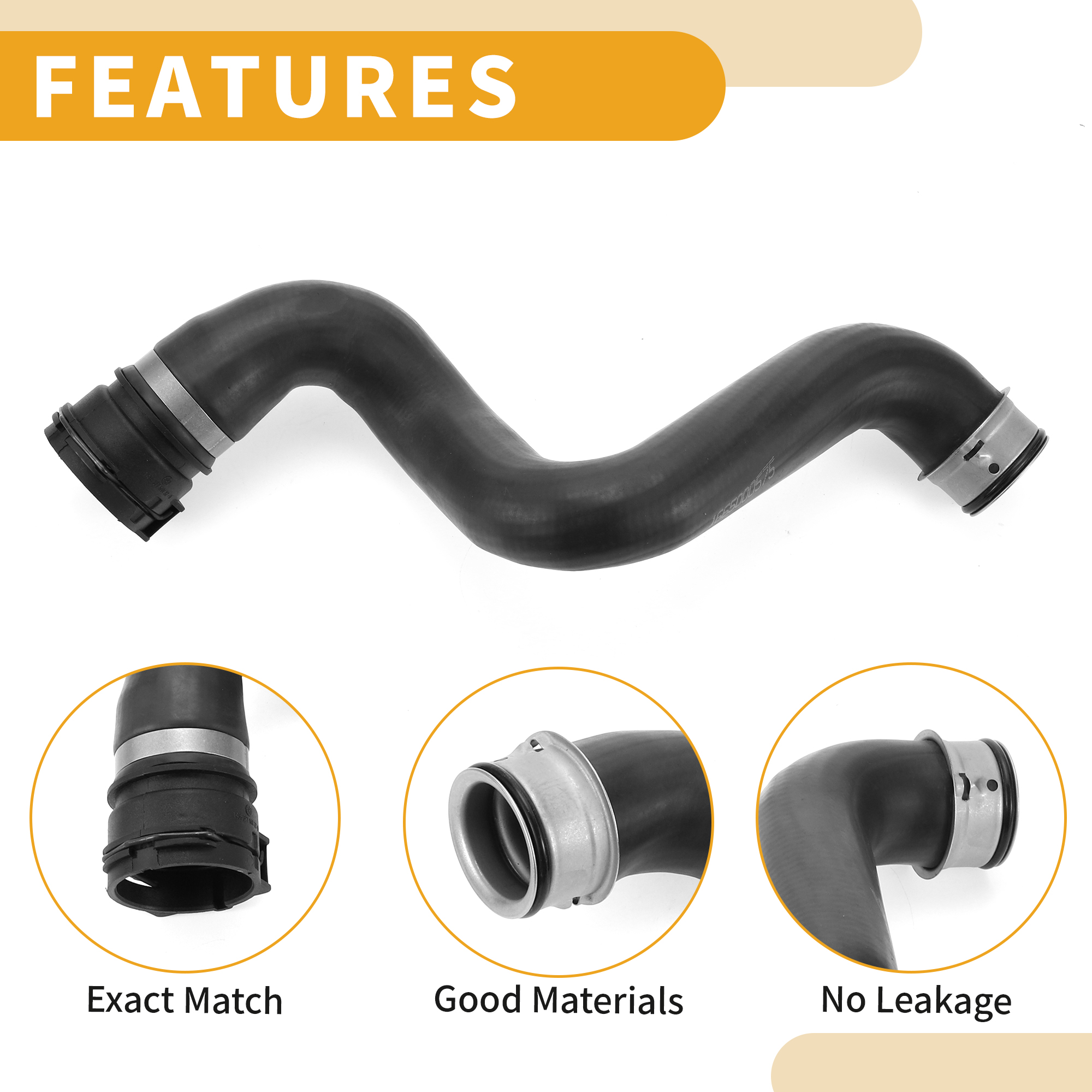 Unique Bargains Radiator Hose Right Coolant Pipe For Mercedes-Benz GL350 2013-2016