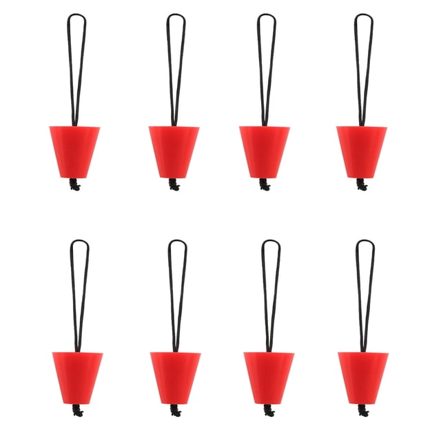 Kenally Tapón de drenaje de 8 piezas, tapón de agua, tapones de desagüe para Kayak para canoa de barco Bombillas para automóviles Rojo Kenally VI002437-04