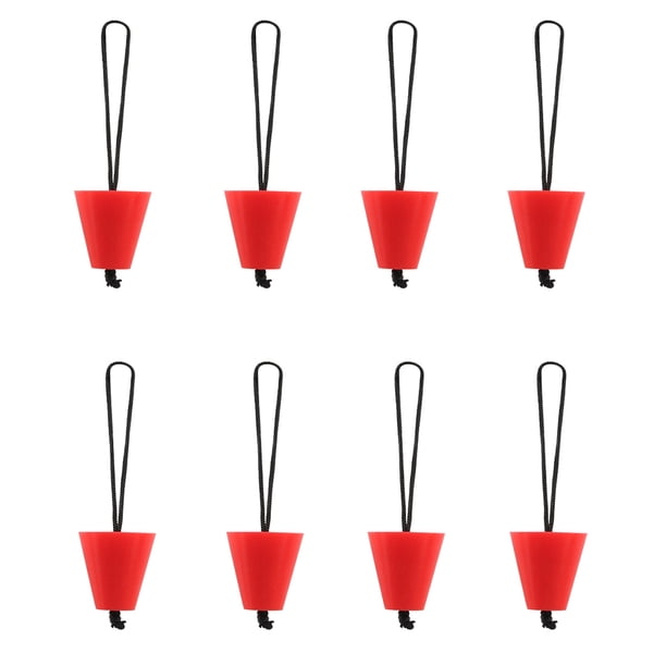 Sidaley Tapón de drenaje de 8 piezas Tapones de desagüe para kayak Bote inflable para bote Canoa Azul Bombillas para automóviles Rojo Sidaley VI002437-04