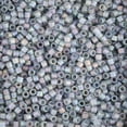 thumbnail image 2 of Miyuki Delica Seed Beads – Size 11/0 (1.6 mm), DB0863, Matte Gray AB, 7.2 g, Approx. 1440 Beads, 2 of 7