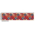 thumbnail image 3 of Moroccan Fabric by the Yard Upholstery, Oriental Wavy Curvy Pattern with Spring Nature Inspired Retro Style Art Motifs, Decorative Fabric for DIY and Home Accents, Multicolor by Ambesonne, 3 of 5