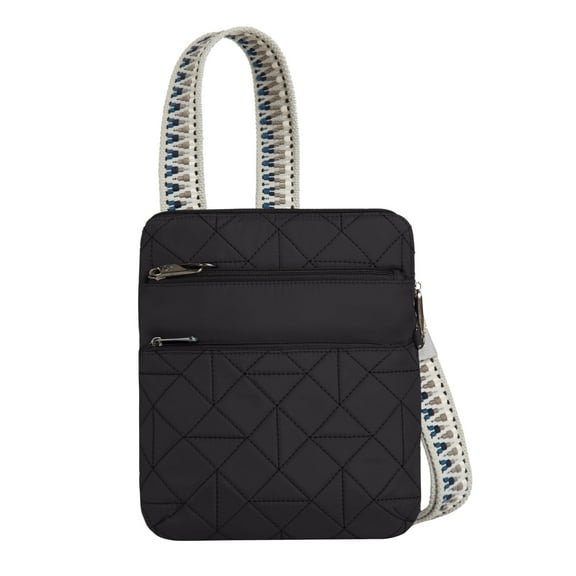 Travelon Anti-Theft Boho Slim Crossbody, Black