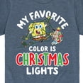 thumbnail image 3 of SpongeBob SquarePants - My Favorite Color Is Christmas Lights - Toddler And Youth Short Sleeve Graphic T-Shirt, 3 of 6