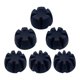 thumbnail image 2 of 6 piezas de bases de flores reutilizables de silicona para moldear velas y jabón con resina epoxi. Negro, 2 of 9