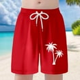 thumbnail image 2 of Gyexs Boys Swim Trunks Size 16-18 Quick Dry Beach Board Shorts Kids Floral Print Swim Trunk Swimsuit Hawaiian Beach Shorts Swim Shorts Red, 2 of 7